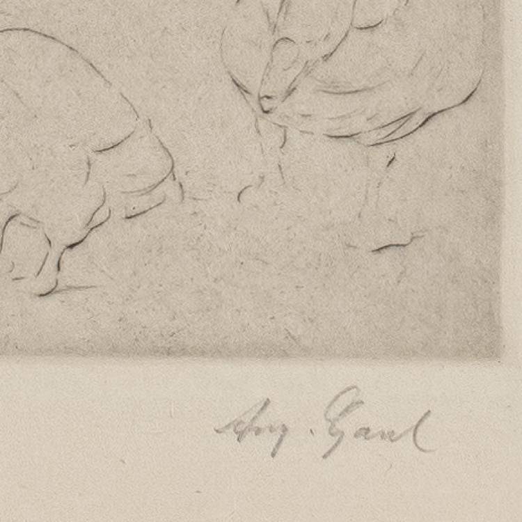 Bild 6 zu Objekt, Skizze f&uuml;r den B&auml;renbrunnen (Warenhaus Wertheim in Berlin), um 1900 und Skizzen Tierstudien, um 1920, August Gaul, 172C 393