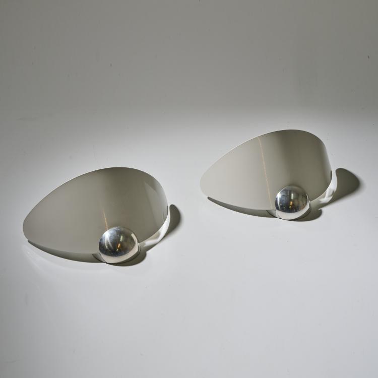 Bild 2 zu Objekt, Zwei Wandleuchten 'Aura', 1989, Perry A. King,Santiago Miranda, Arteluce, Mailand, 170A 217