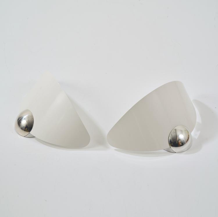 Bild 5 zu Objekt, Zwei Wandleuchten 'Aura', 1989, Perry A. King,Santiago Miranda, Arteluce, Mailand, 170A 217