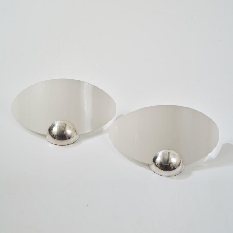 Bild 6 zu Objekt, Zwei Wandleuchten 'Aura', 1989, Perry A. King,Santiago Miranda, Arteluce, Mailand, 170A 217