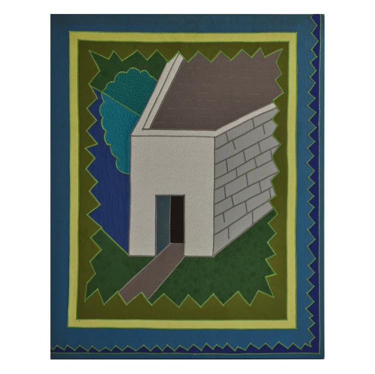 Hauptbild zu Objekt, Textile picture, 1993, Ettore Sottsass, Palmisano, Elio, Mailand, 170A 267