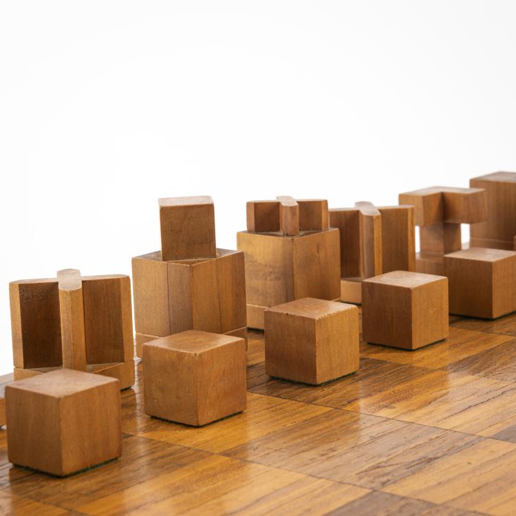 Bild 4 zu Objekt, Bauhaus chess set 'Model XIV', c. 1924, Josef Hartwig, Bauhaus Weimar, 172A 33