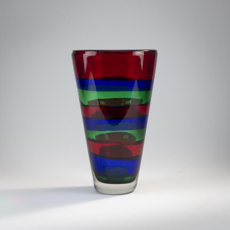 Hauptbild zu Objekt, 'A fasce' vase, c. 1960, Gino Mazzega, Mazzega, I.V.R., Murano, 170C 694
