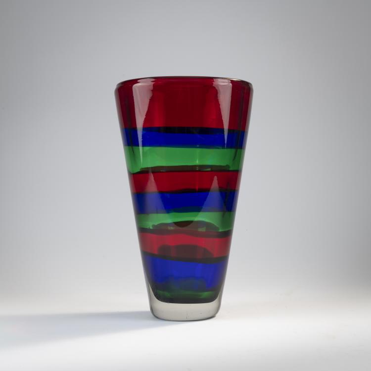 Bild 1 zu Objekt, 'A fasce' vase, c. 1960, Gino Mazzega, Mazzega, I.V.R., Murano, 170C 694