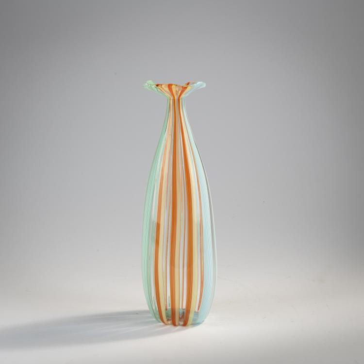 Hauptbild zu Objekt, Vase 'Millerighe' or 'Millefili', c. 1954, Ermanno Toso, Toso, Fratelli, Murano, 170C 706