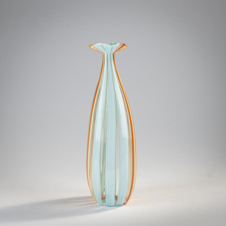Bild 1 zu Objekt, Vase 'Millerighe' or 'Millefili', c. 1954, Ermanno Toso, Toso, Fratelli, Murano, 170C 706