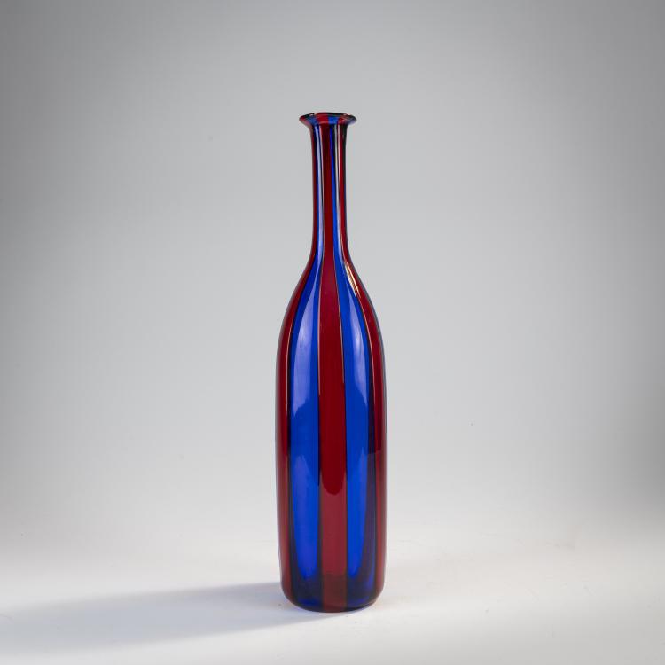 Hauptbild zu Objekt, 'A fasce verticale' bottle, c. 1951, Fulvio Bianconi, Venini & C., Murano, 170C 560