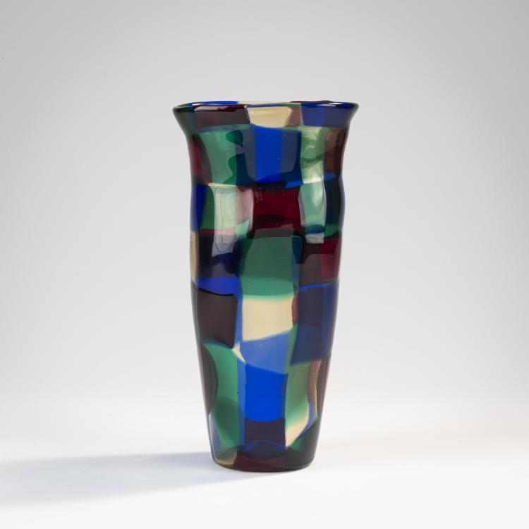 Hauptbild zu Objekt, 'Pezzato' vase, c. 1951, Fulvio Bianconi, Venini & C., Murano, 170C 569