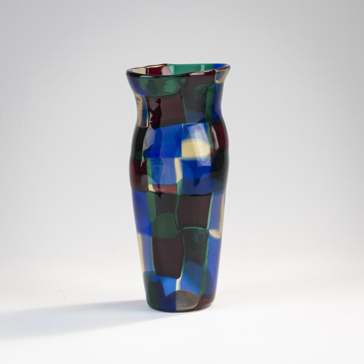 Bild 1 zu Objekt, 'Pezzato' vase, c. 1951, Fulvio Bianconi, Venini & C., Murano, 170C 569