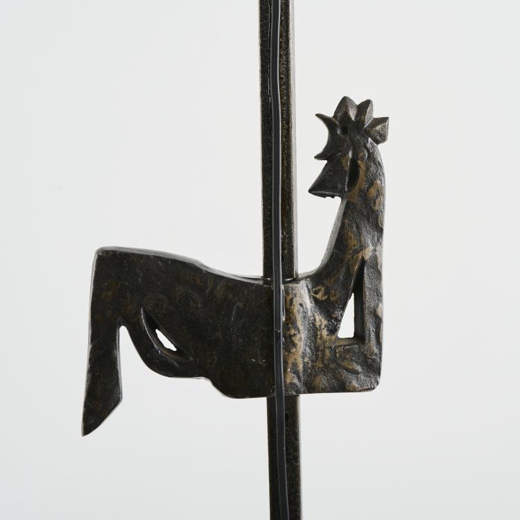 Bild 3 zu Objekt, Floor lamp 'Le Chant du Coq', c. 1950, Jean Touret, Atelier Marolles, Frankreich, 170B 482