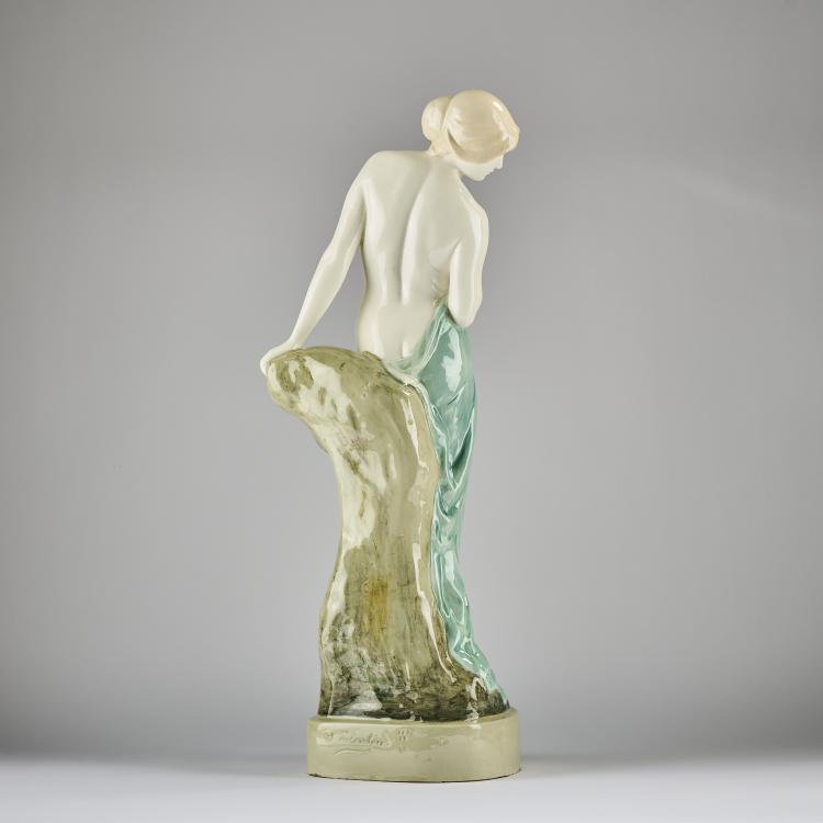 Bild 3 zu Objekt, 'Standing nude with cloth', 1907/08, Max Valentin, Goldscheider, Wien, 171C 562