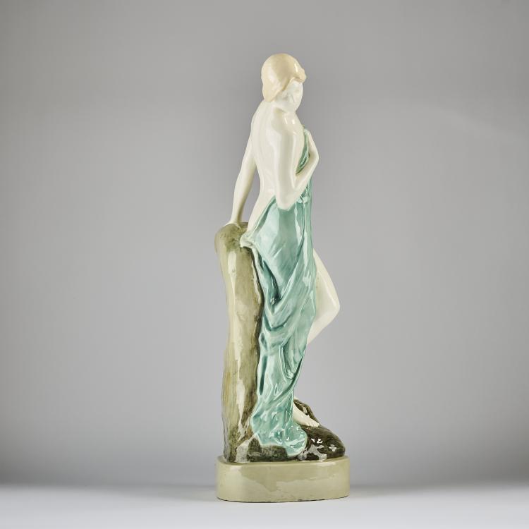 Bild 4 zu Objekt, 'Standing nude with cloth', 1907/08, Max Valentin, Goldscheider, Wien, 171C 562