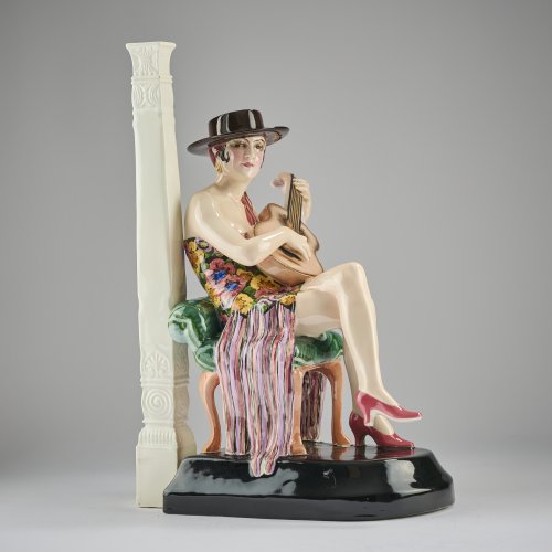 Lampenfuß 'Sitzende Spanierin mit Hut', 1925/26