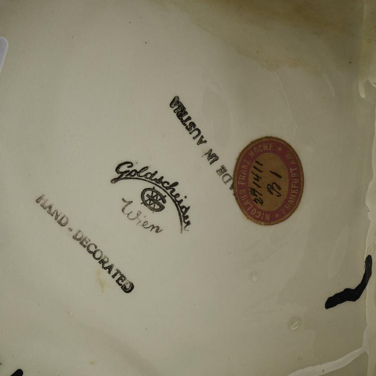 Bild 6 zu Objekt, Lampenfu&szlig; 'Sitzende Spanierin mit Hut', 1925/26, Josef Lorenzl, Goldscheider, Wien, 171C 576