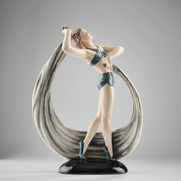 Hauptbild zu Objekt, Dancer, 1930s, Keramos, Wiener Kunst-Keramik und Porzellanmanufaktur, Wien, 171C 611