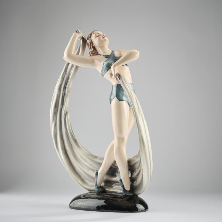 Bild 1 zu Objekt, Dancer, 1930s, Keramos, Wiener Kunst-Keramik und Porzellanmanufaktur, Wien, 171C 611