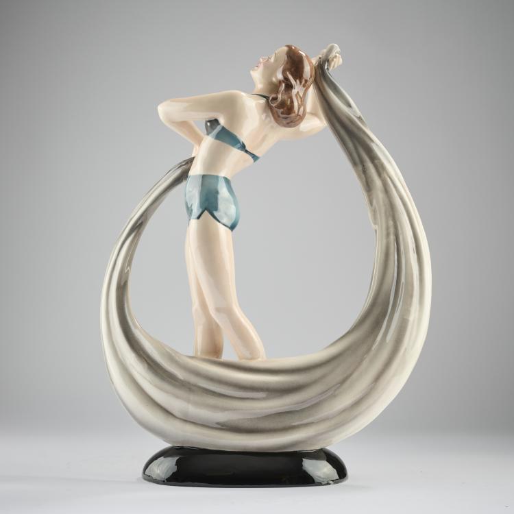 Bild 3 zu Objekt, Dancer, 1930s, Keramos, Wiener Kunst-Keramik und Porzellanmanufaktur, Wien, 171C 611