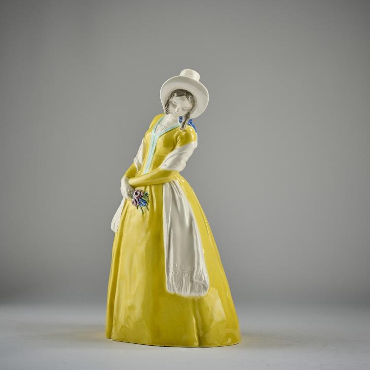 Hauptbild zu Objekt, Crinoline 'Spring', c. 1908, Johanna Meier-Michel, Gmundner Keramik, 171C 557
