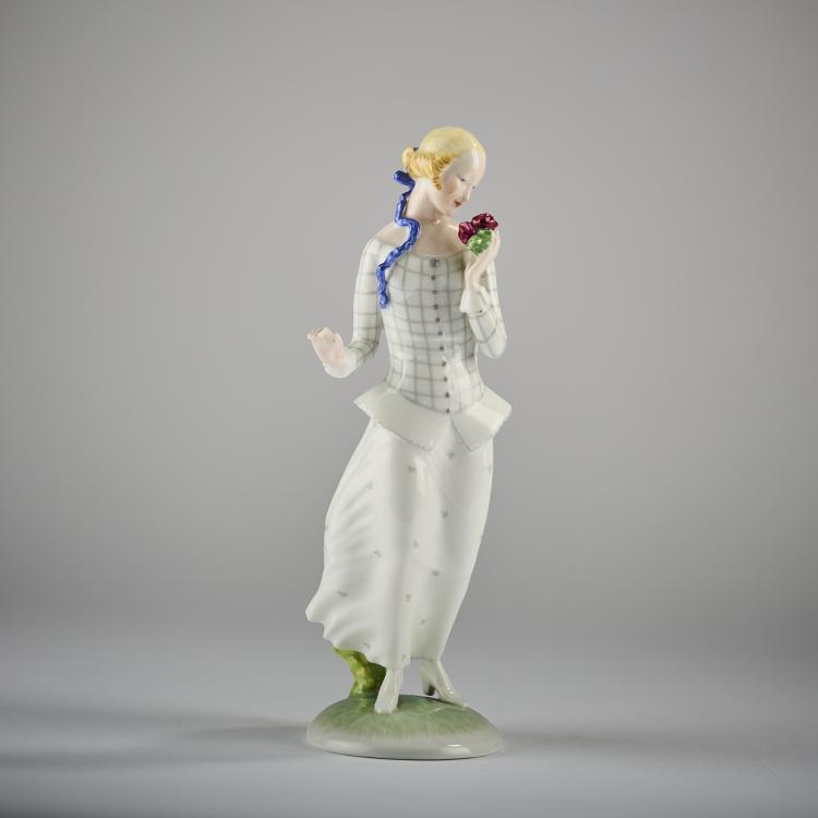 Bild 1 zu Objekt, 'Die ersten Rosen', um 1930, Ida Schwetz-Lehmann, Augarten, Wien, 171C 481