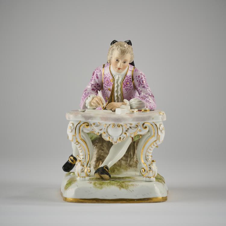 Bild 2 zu Objekt, 'Cavalier at the desk', 1740, Johann Joachim Kaendler, Meissen, KPM, 171C 504