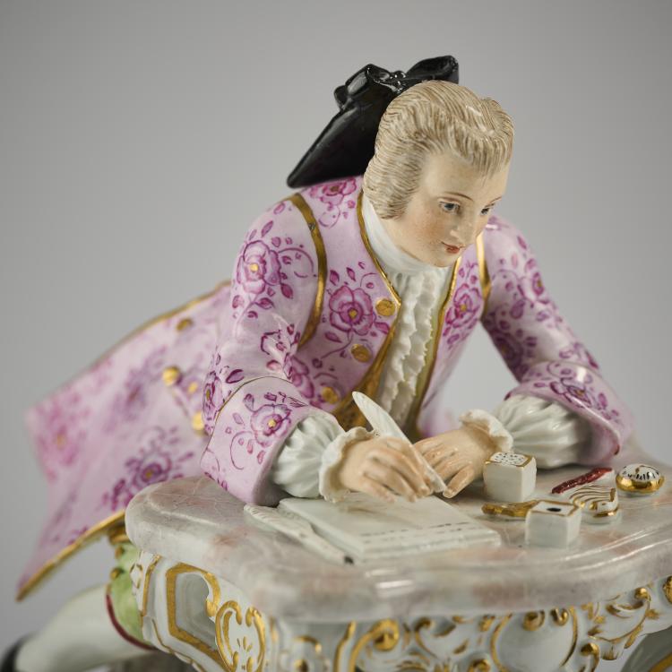 Bild 7 zu Objekt, 'Cavalier at the desk', 1740, Johann Joachim Kaendler, Meissen, KPM, 171C 504