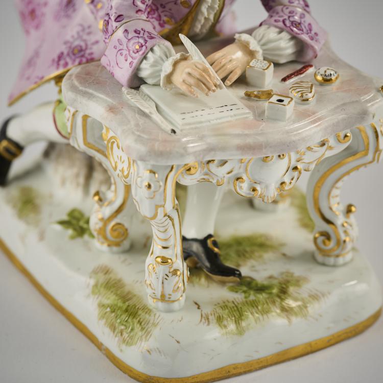 Bild 8 zu Objekt, 'Cavalier at the desk', 1740, Johann Joachim Kaendler, Meissen, KPM, 171C 504