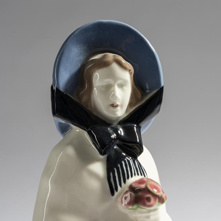 Bild 4 zu Objekt, 'Girl with a Bouquet of Flowers', c. 1910, Hugo F. Kirsch, Kirsch, Hugo F., Wien, 171C 612