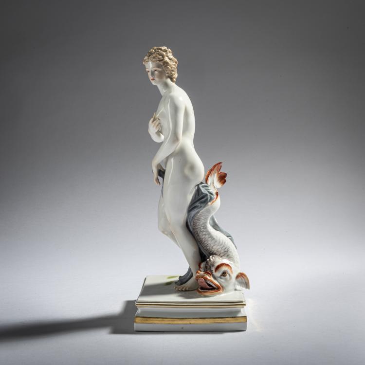 Bild 3 zu Objekt, 'Venus with Dolphin', 1784, Johann Carl Sch&ouml;nheit, Meissen, KPM, 171C 510