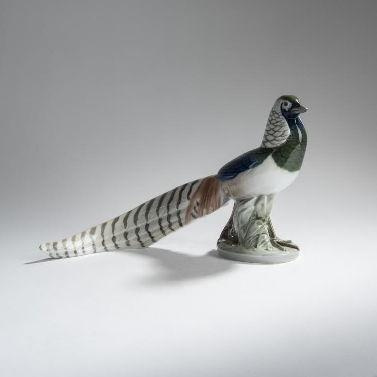 Hauptbild zu Objekt, Silver Pheasant, 1917, Andrea Nielsen, Kopenhagen, KPM, 171C 503
