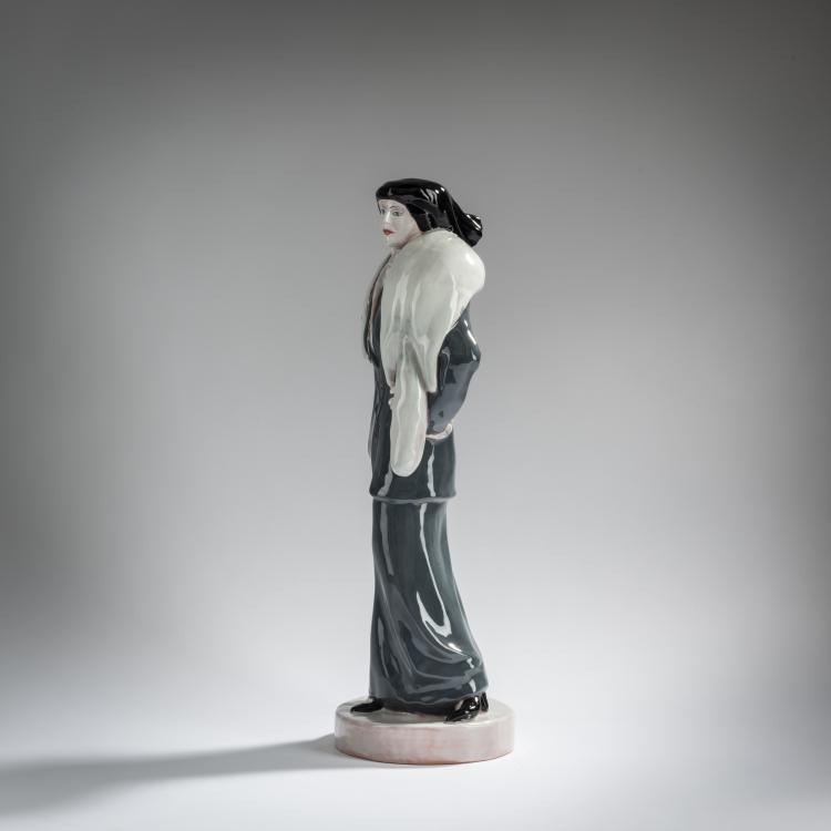 Bild 2 zu Objekt, Lady with a fur collar, 1997, Fritz Behn, Karlsruhe, Majolika-Manufaktur, 171C 609