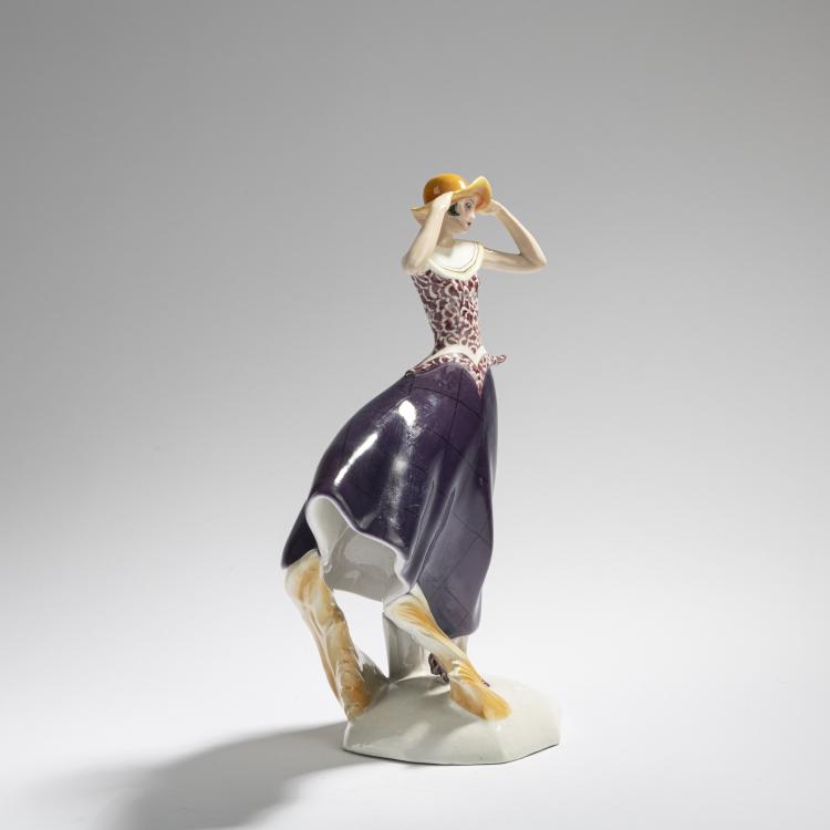 Bild 2 zu Objekt, Lamp base 'Young Lady Standing in the Wind', 1929-39, Marcell Goldscheider, Goldscheider, Marcell, Wien, 171C 561