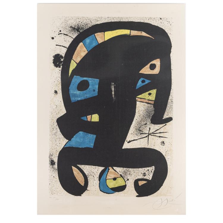 Hauptbild zu Objekt, 'El Rei Garell', 1979, Joan Mir&oacute;, Litografias artisticas Damia Caus, Barcelona, Galeria Maeght, Barcelona, 172C 427