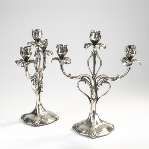 Two candlesticks, c. 1900