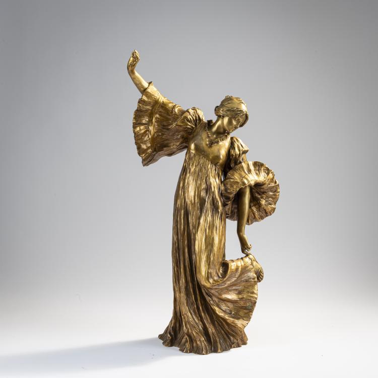 Hauptbild zu Objekt, 'Danseuse au Cothurne' from the table decoration 'le Jeu de l'Echarpe', 1898, Agathon L&eacute;onard, 171B 311