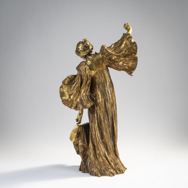 Bild 2 zu Objekt, 'Danseuse au Cothurne' from the table decoration 'le Jeu de l'Echarpe', 1898, Agathon L&eacute;onard, 171B 311