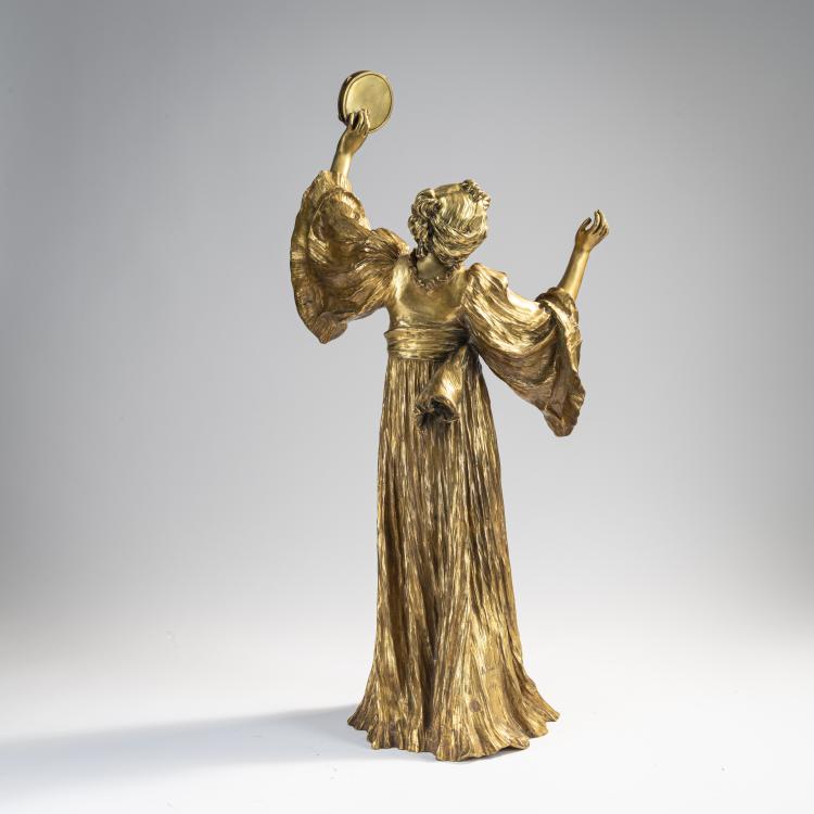 Bild 2 zu Objekt, 'Danseuse au tambourin &agrave; gauche' aus dem Tafelaufsatz 'le Jeu de l'Echarpe', 1898, Agathon L&eacute;onard, 171B 312