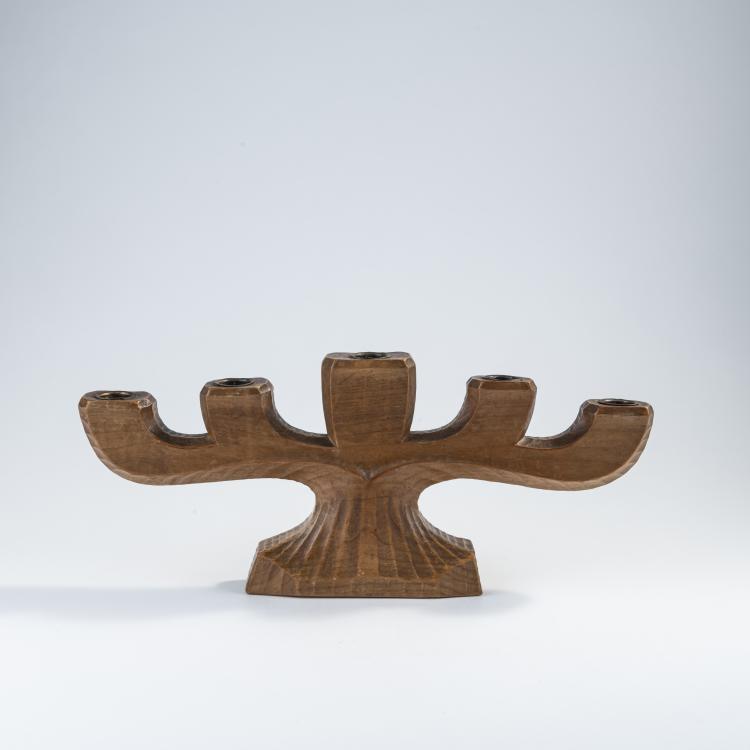 Hauptbild zu Objekt, Anthroposophical candlestick, 1930-1950, Rudolf Steiner (surroundings), Kunstschnitzwerkstatt Dornach (zugeschrieben/attr.), 172A 19