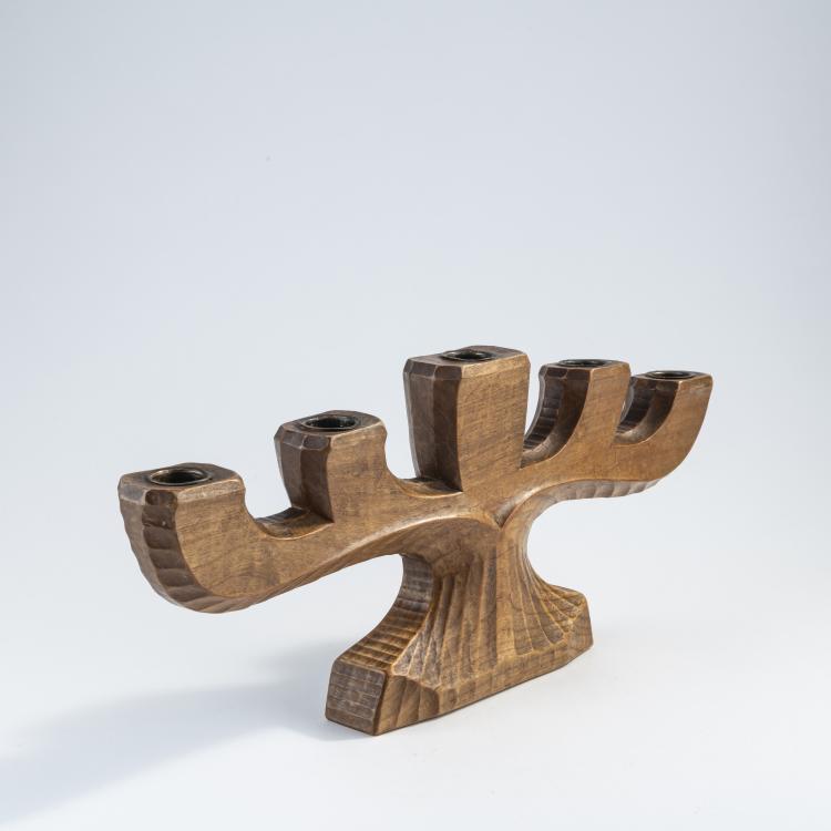 Bild 1 zu Objekt, Anthroposophical candlestick, 1930-1950, Rudolf Steiner (surroundings), Kunstschnitzwerkstatt Dornach (zugeschrieben/attr.), 172A 19