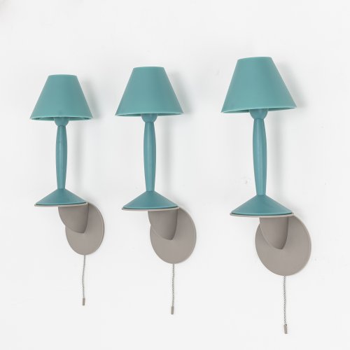 Six 'Miss Sissi' wall lights, 1990