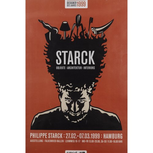 Five exhibition posters 'Designer des Jahres 1999: Starck Objekte : Architektur : Interiors', 1999