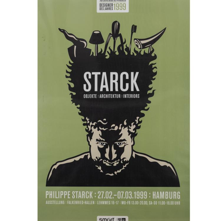 Bild 2 zu Objekt, Five exhibition posters 'Designer des Jahres 1999: Starck Objekte : Architektur : Interiors', 1999, Philippe Starck, Factor Design; Architektur & Wohnen, Hamburg, 172A 79