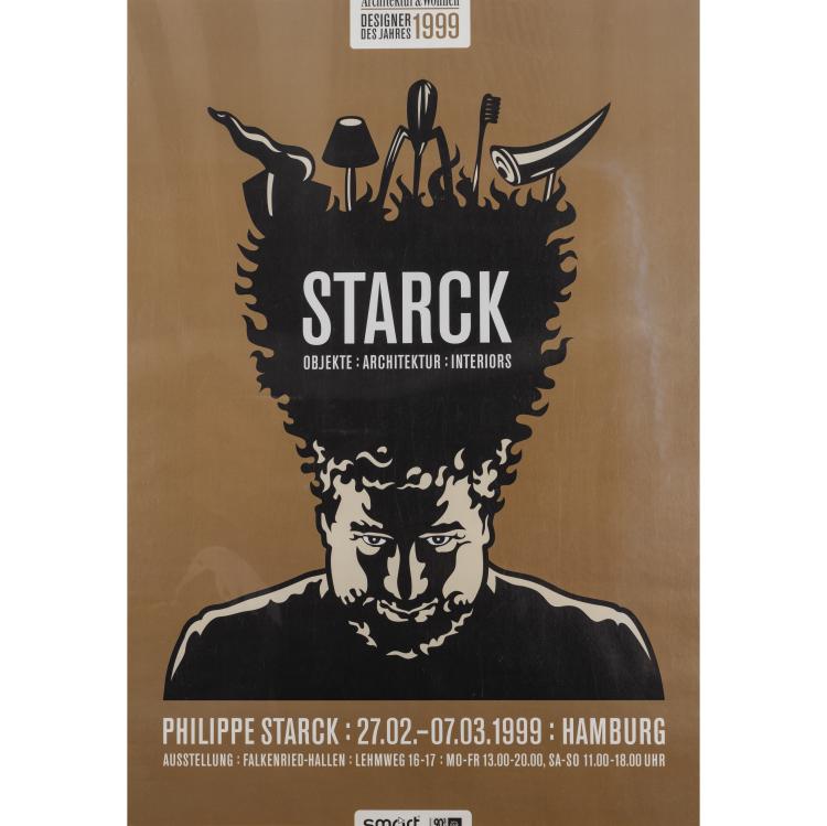 Bild 4 zu Objekt, Five exhibition posters 'Designer des Jahres 1999: Starck Objekte : Architektur : Interiors', 1999, Philippe Starck, Factor Design; Architektur & Wohnen, Hamburg, 172A 79