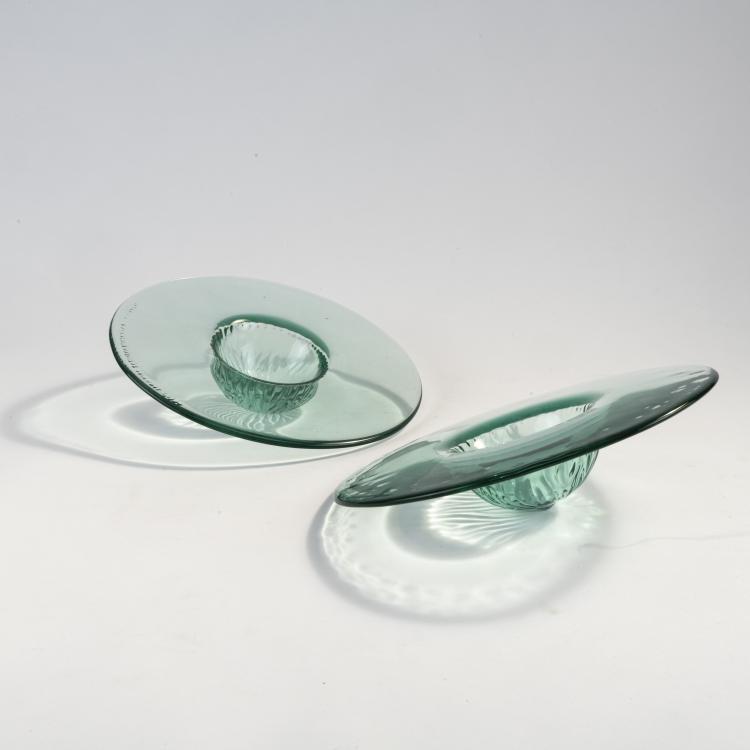 Hauptbild zu Objekt, Zwei Obstschalen 'Peninsula', 1994, Philippe Starck, CIVE, Italien, 172A 75