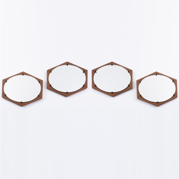 Bild 1 zu Objekt, Vier Wandspiegel, 1950er Jahre, Isa, Bergamo, 170A 32