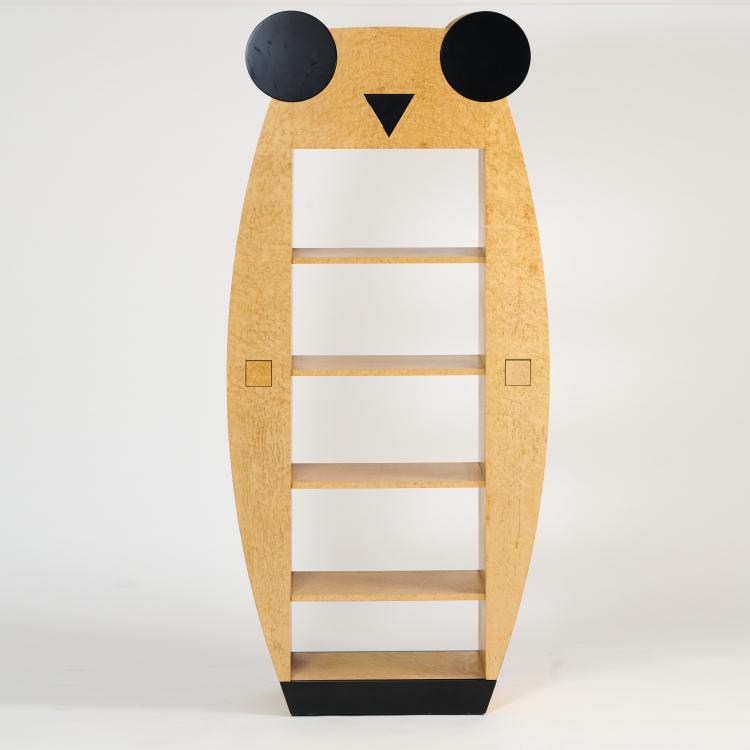 Hauptbild zu Objekt, Unique bookcase 'Owl', c. 1989, Norbert Berghof,Michael Landes,Wolfgang Rang, Draenert Studio GmbH, Immenstaad, 172A 180