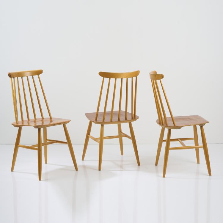 Bild 2 zu Objekt, Drei St&uuml;hle 'Fanett 65 T', um 1958, Ilmari Tapiovaara, Edsby Verken, Edsbyn, 170B 416