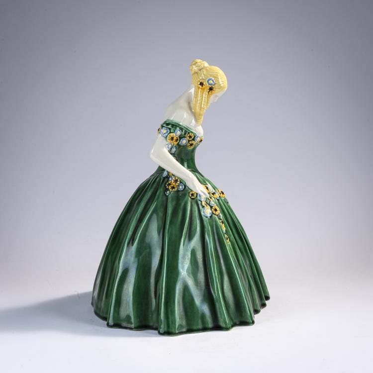 Bild 2 zu Objekt, 'Krinoline mit Blumengirlande', 1907, Michael Powolny, Gmundner Keramik, 171B 384