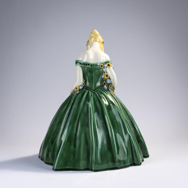 Bild 3 zu Objekt, 'Krinoline mit Blumengirlande', 1907, Michael Powolny, Gmundner Keramik, 171B 384