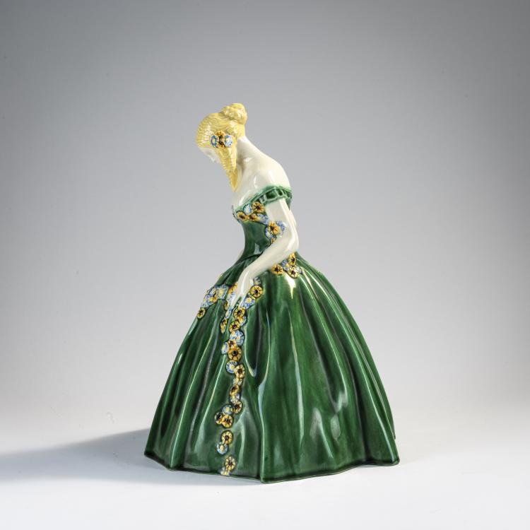 Bild 4 zu Objekt, 'Krinoline mit Blumengirlande', 1907, Michael Powolny, Gmundner Keramik, 171B 384