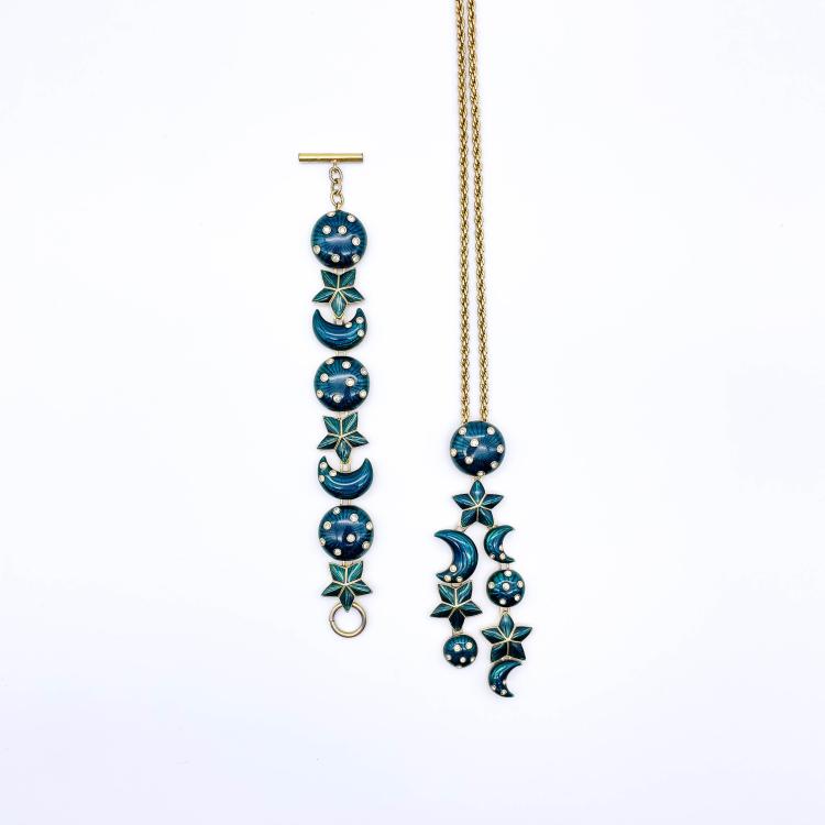 Hauptbild zu Objekt, Two-piece Vintage jewelry set, Dior, Christian, 172E 787